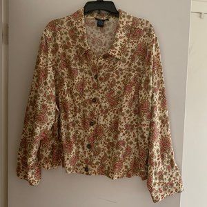 Saint Tropez West Paisley Button Down Jacket